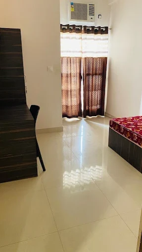 Single room with balcony light
